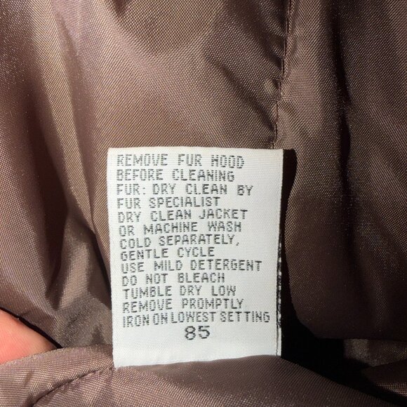 Share Innovations by IZZI Women's Jacket M Tan with Fox Fur Hood - Picture 4 of 6